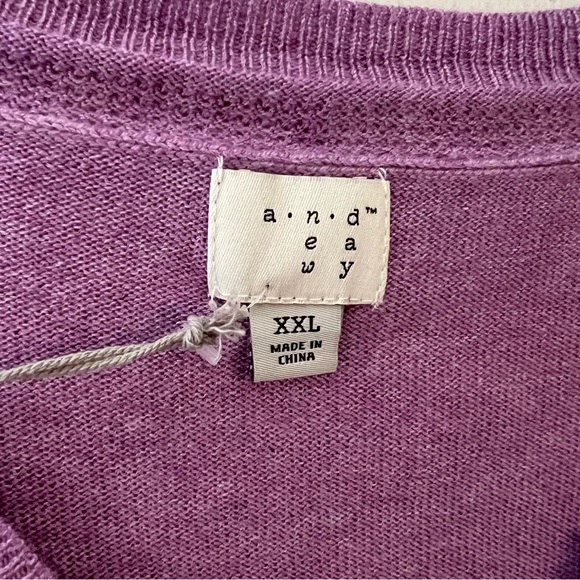 A New Day V-neck Lightweight Long Sleeve Tunic Sweater XXL - Picture 3 of 6